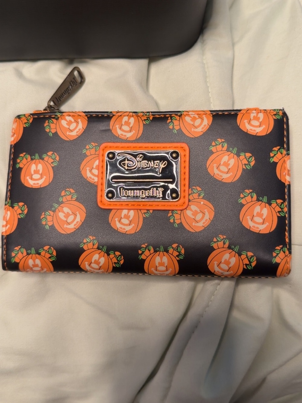 Loungefly Black & Orange Disney Pumpkin Wallet